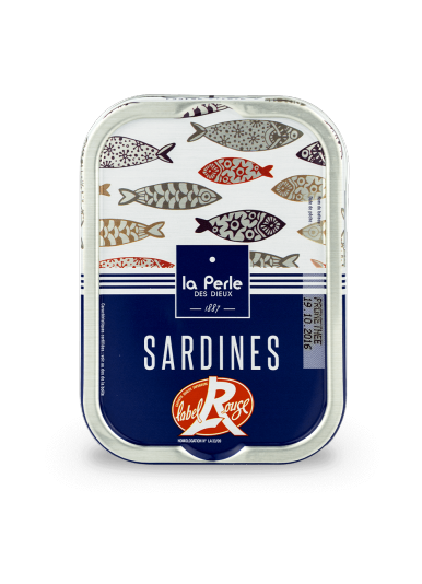 Boite de sardines label rouge de la conserverie la perle des dieux