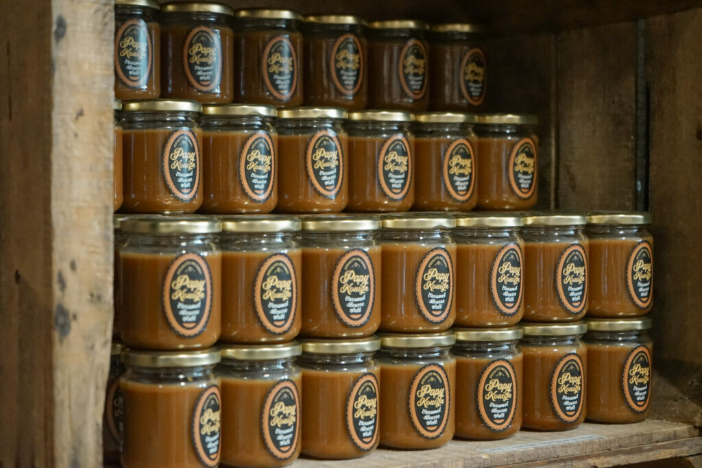 Crème de caramel au beurre salé fait maison.