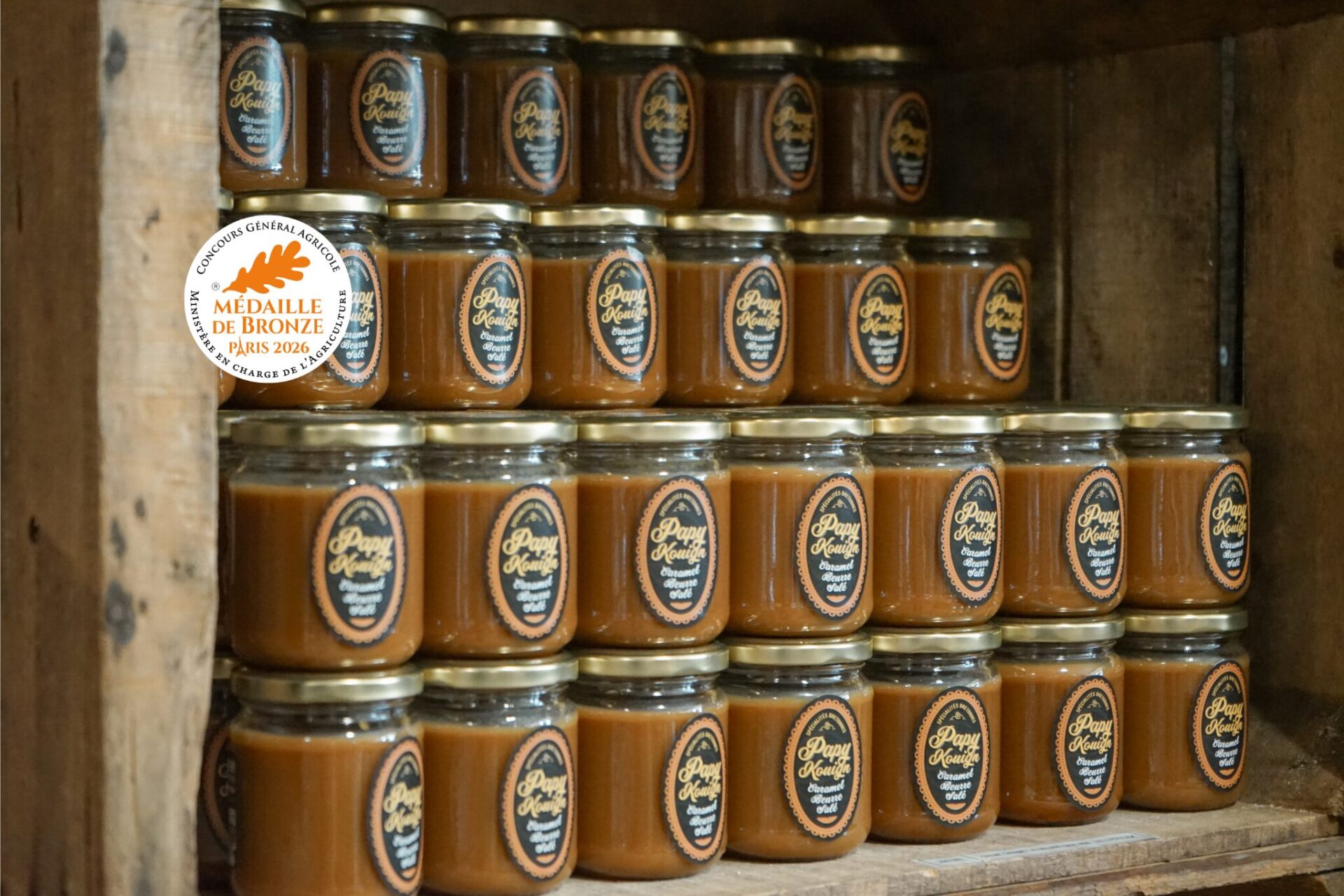 3 pots de caramel de 200g à 20€