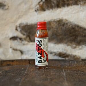 Purée / sauce de piments bretons. Elaborée à Trévou-Tréguignec, dans le Trégor, dans les Côtes-d'Armor et vendue par Chez Ty Kouign.