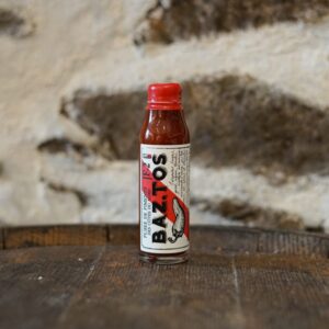 Purée de piment artisanale Baztos, fabriquée à Trévou-Tréguignec dans les Côtes-d'Armor et vendue par Chez ty Kouign.